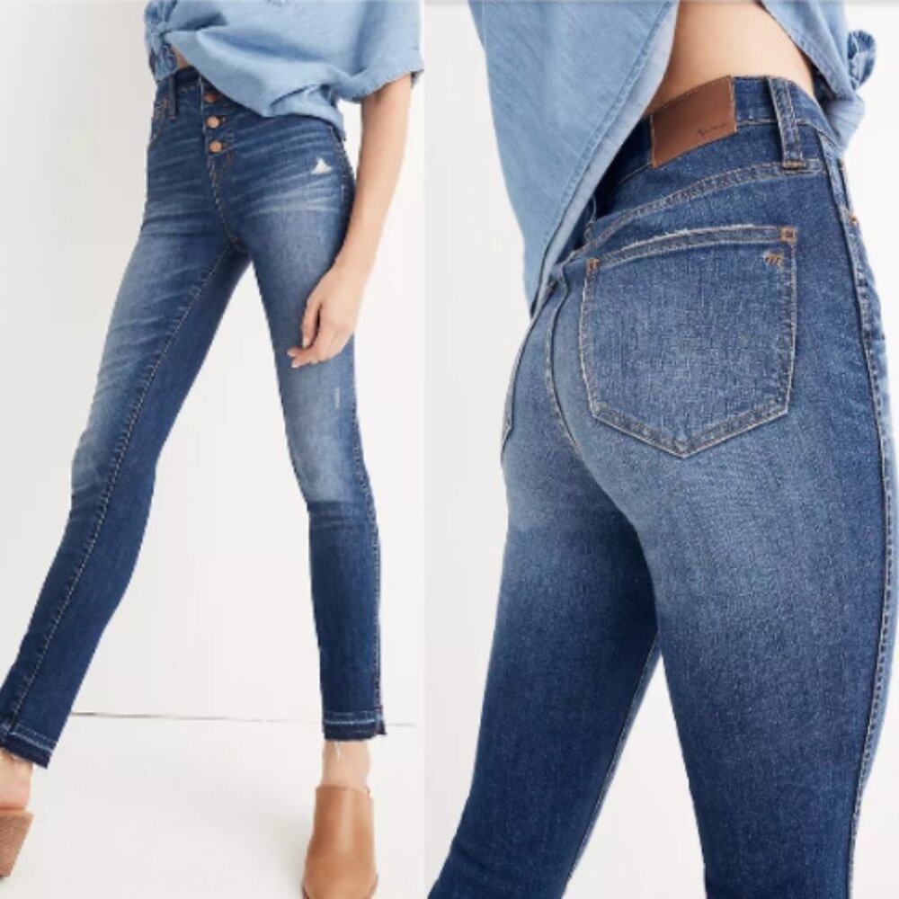 Madewell 10" High-Rise Skinny Jeans Drop-Hem